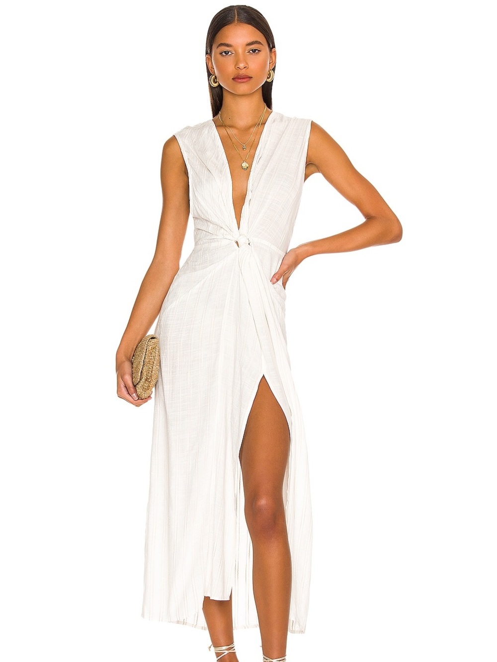 L*Space "Down The Line" cover-up dress in cream
